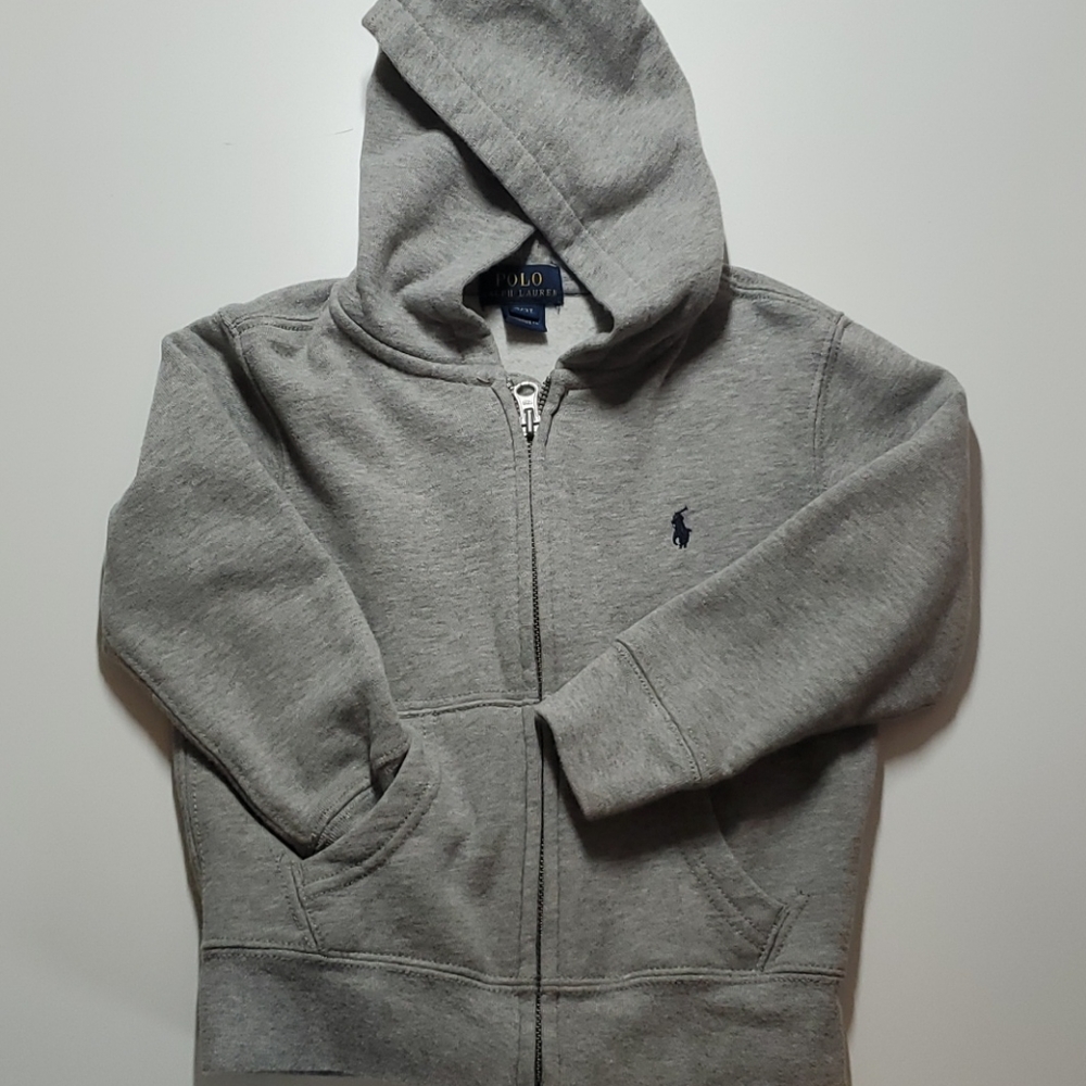 Polo cotton blend zipper hoodie